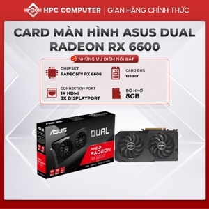 VGA ASUS Dual Radeon RX 6600 8GB GDDR6 (DUAL-RX6600-8G)