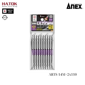 Vỉ 10 mũi vít 2 đầu +2x110mm Anex ARTS-14M+2x110