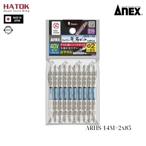 Vỉ 10 mũi vít 2 đầu +2x85mm Anex ARHS-14M+2x85