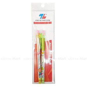 Vỉ 2 bút chì kim bấm Thiên Long Harajuku PC-018 0.5 mm