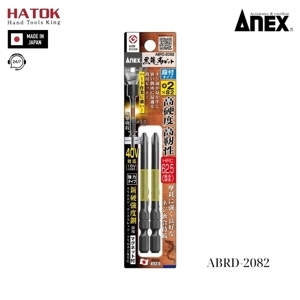 Vỉ 2 mũi vặn vít 1 đầu có từ tính Anex ABRD-2082