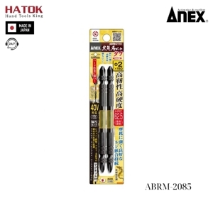 Vỉ 2 mũi vặn vít 2 đầu có từ tính Anex ABRM-2110