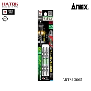 Vỉ 2 mũi vít 2 đầu có từ tính Anex ARTM-3065
