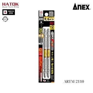 Vỉ 2 mũi vít 2 đầu có từ tính Anex ARTM-2110