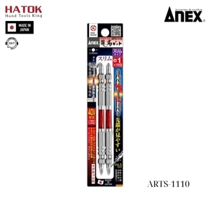 Vỉ 2 mũi vít 2 đầu có từ tính Anex ARTS-1110
