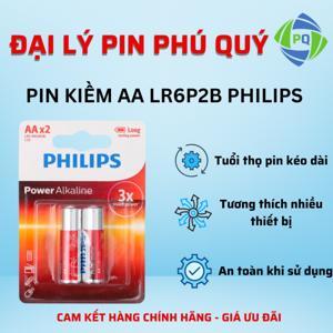 Vỉ 2 viên pin AA Alkaline Philips LR6P2B/97