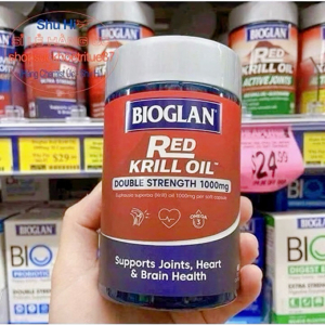 Viên bổ khớp Bioglan Red Krill Oil Active Joints Plus 90 Viên