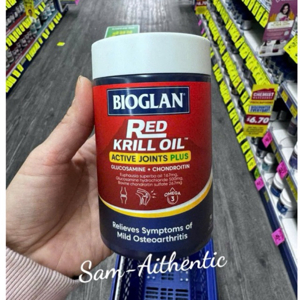 Viên bổ khớp Bioglan Red Krill Oil Active Joints Plus 90 Viên