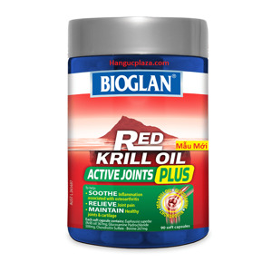 Viên bổ khớp Bioglan Red Krill Oil Active Joints Plus 90 Viên