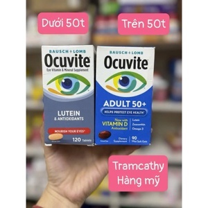 Viên bổ mắt cho người trên 50 tuổi Ocuvite Adult 50+