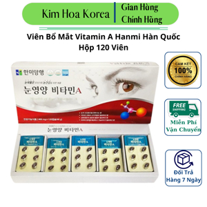 Viên bổ mắt vitamin A Hanmi 120 viên