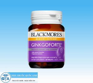 Viên bổ não, tăng cường trí nhớ Blackmores Ginkgo forte 40 viên