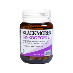 Viên bổ não, tăng cường trí nhớ Blackmores Ginkgo forte 40 viên