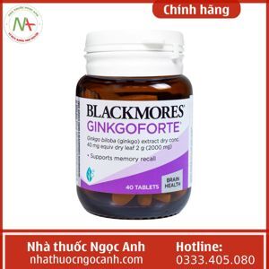 Viên bổ não, tăng cường trí nhớ Blackmores Ginkgo forte 80 viên
