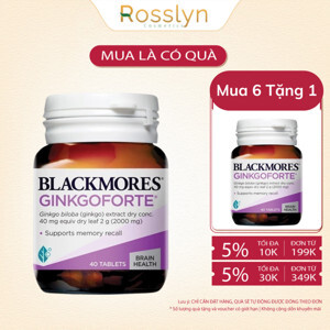 Viên bổ não, tăng cường trí nhớ Blackmores Ginkgo forte 40 viên