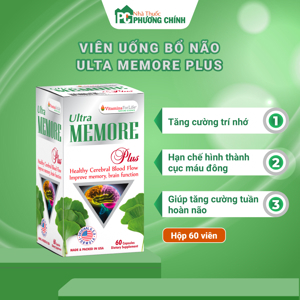 Viên bổ não Vitamins For Life Memore Plus 60 viên