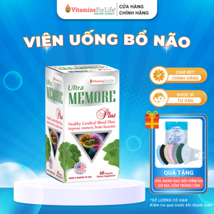 Viên bổ não Vitamins For Life Memore Plus 60 viên