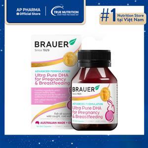 Viên bổ sung DHA cho bé Brauer Baby & Kids Ultra Pure DHA (7+ months) 60 viên