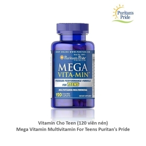 Viên bổ sung sức khỏe tuổi thành niên Puritan's Pride Mega Vita Min 120 viên