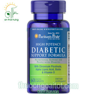 Viên bổ sung Vitamin cho người tiểu đường Puritan's Pride Diabetic Support Formula 60 viên