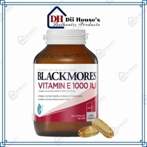 Viên bổ sung Vitamin E Blackmores Natural Vitamin E 1000IU 100 viên