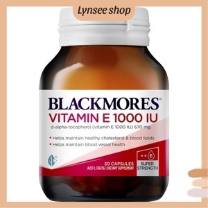 Viên bổ sung Vitamin E Blackmores Natural Vitamin E 1000IU 100 viên