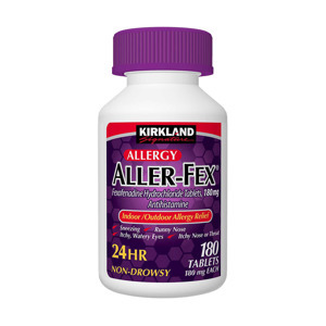 Viên chống dị ứng hiệu quả cao 24h Kirkland Signature Aller-Fex 180mg 180 viên