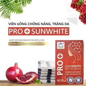 Viên chống nắng, trắng da Pro Sun White 60 viên