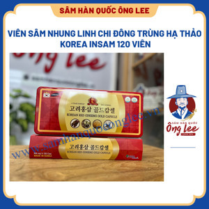 Viên đạm hồng sâm nhung hươu linh chi đông trùng hạ thảo insam Hàn Quốc 120v