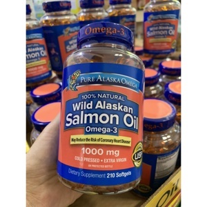 Viên dầu cá hồi Pure Alaska Omega Wild Alaskan Salmon Oil