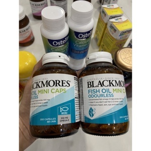 Viên dầu cá không mùi tanh Blackmores Odourless Fish Oil 1000 hộp 200 viên