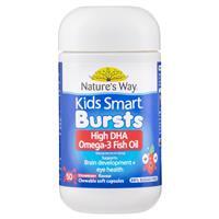 Viên dầu cá Nature's Way Kids Smart Omega 3 Fish Oil Strawberry 50 viên