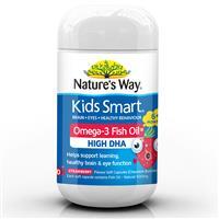 Viên dầu cá Nature's Way Kids Smart Omega 3 Fish Oil Strawberry 50 viên