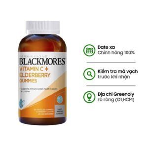 Viên dẻo tăng cường Vitamin C Blackmores Elderberry 120 Viên