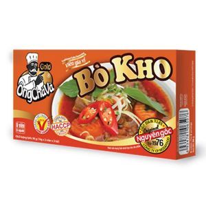 Viên gia vị nấu bò kho Ông Chà Và Gold 6 viên hộp 126g