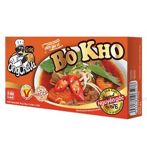 Viên gia vị nấu bò kho Ông Chà Và Gold 6 viên hộp 126g