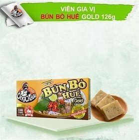 Viên gia vị nấu bún bò Huế Ông Chà Và Gold 6 viên hộp 126g