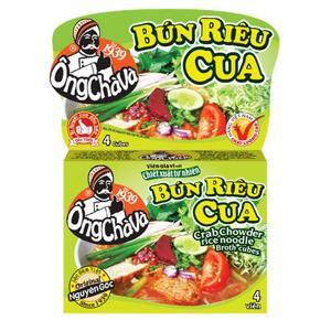 Viên gia vị nấu bún riêu cua Ông Chà Và 4 viên hộp 75g