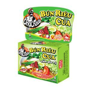 Viên gia vị nấu bún riêu cua Ông Chà Và 4 viên hộp 75g