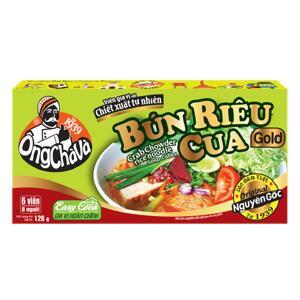 Viên gia vị nấu bún riêu cua Ông Chà Và Gold 6 viên hộp 126g