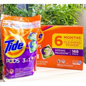 Viên giặt quần áo Tide Pods 3 In 1 dành cho máy giặt, 42 viên