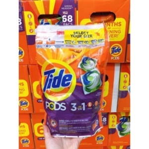 Viên giặt quần áo Tide Pods 3 In 1 dành cho máy giặt, 42 viên