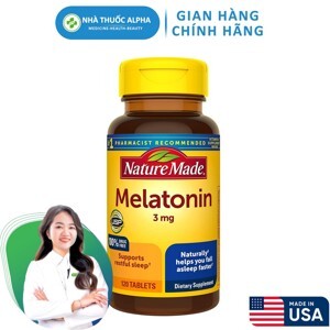 Viên hỗ trợ giấc ngủ Nature Made Supports restful sleep 3mg