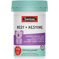 Viên hỗ trợ ngủ ngon cho trẻ Swisse Kids Rest & Restore 60 viên