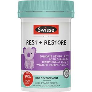 Viên hỗ trợ ngủ ngon cho trẻ Swisse Kids Rest & Restore 60 viên
