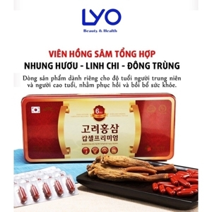 Viên hồng sâm cao cấp Daedong - Korea Red Ginseng Capsule - 830mg x 120 viên