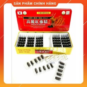 Viên Hồng Sâm Nhung Hươu Linh Chi Hàn Quốc Hộp 120 viên