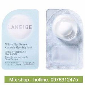 Viên mặt nạ ngủ trắng da  Laneige White Plus Renew Capsule Sleeping Pack