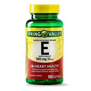 Viên nang bổ sung Vitamin E Spring Valley 100 viên