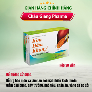 Viên nang Kim Đởm Khang - hỗ trợ điều trị sỏi mật, hộp 30 viên